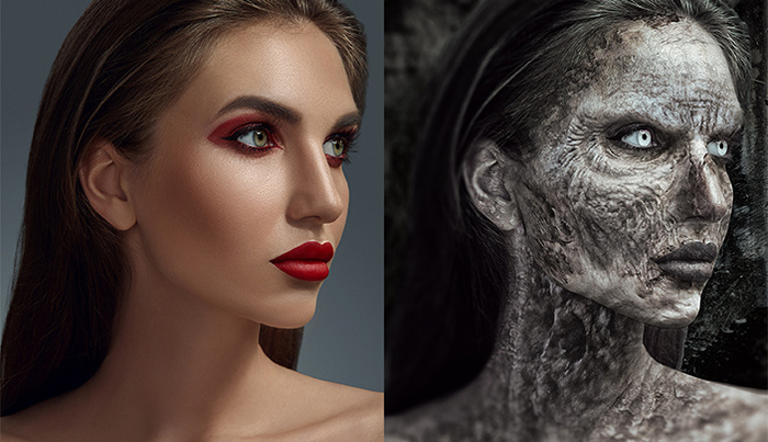 How To Create Undead Zombie Skin in Photoshop