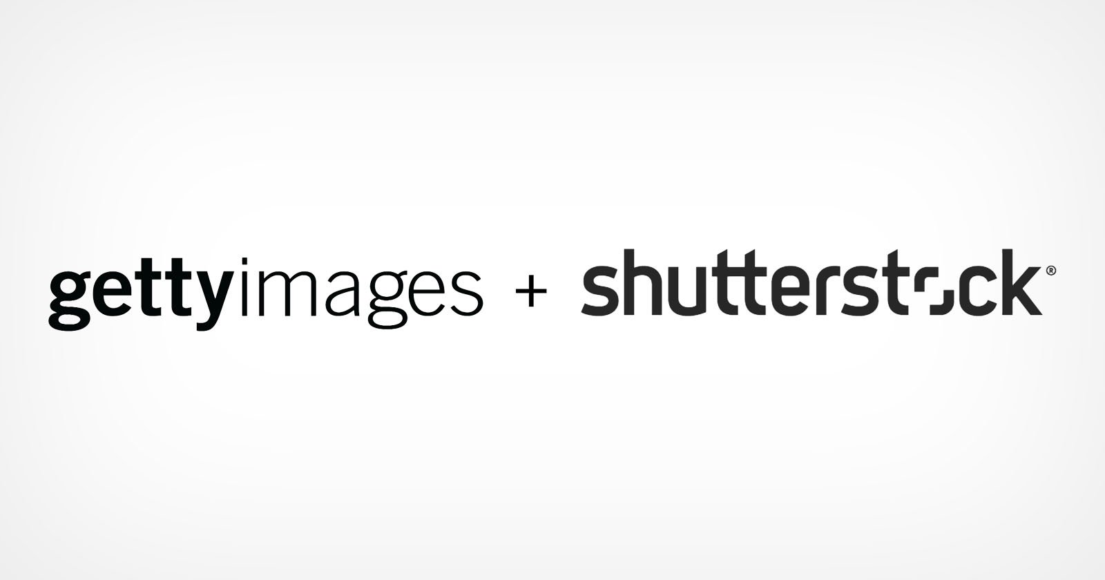 Logo featuring the text gettyimages + shutterstock in bold black letters on a white background.