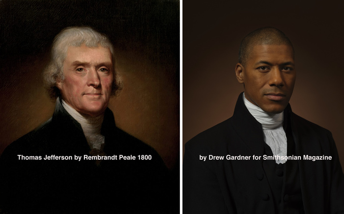 Photographer Recreates Historical Portraits Using Direct Descendants of the Subjects, Including Thomas Jefferson's Sixth Great Grandson