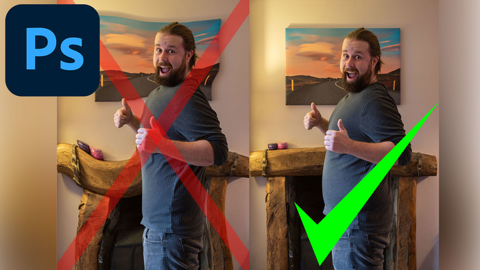 Avoid Bending the Scene When Liquifying Portraits in Photoshop