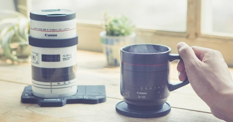 Canon cups that look like lenses Canon cups that look like lenses