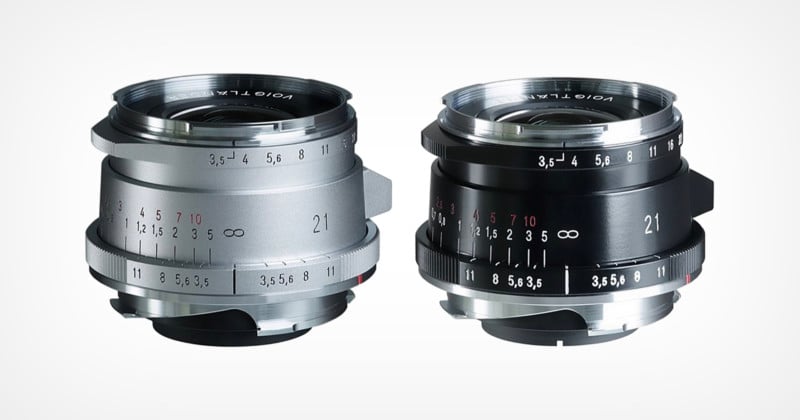 Cosina Voigtlander 21mm f/3.5 in silver and black Cosina Voigtlander 21mm f/3.5 in silver and black