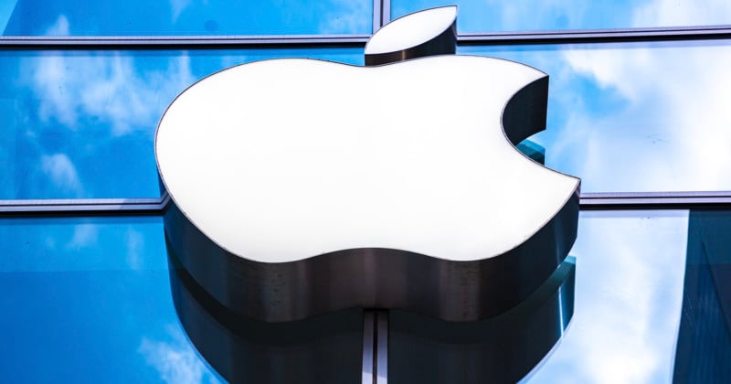Apple logo above an Apple Storefront Apple logo above an Apple Storefront