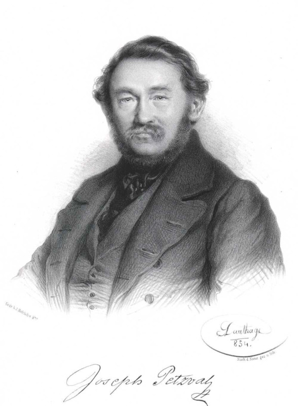 Jozeph Petzval, 1854.