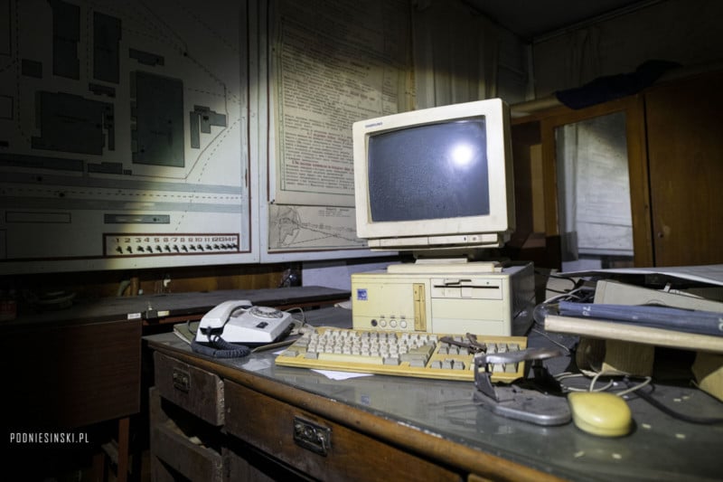 A computer found in an underground nuclear bunker A computer found in an underground nuclear bunker