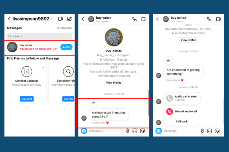 Instagram facilitates access to drug dealers Instagram facilitates access to drug dealers