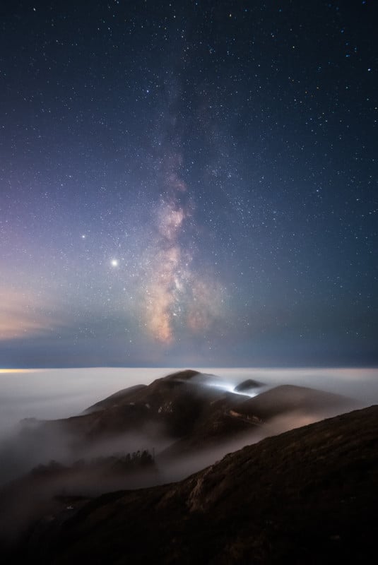 Fog over Golden Gate Bridge