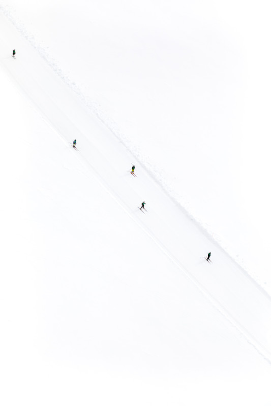 Penny Prangnell's aerial photography of Australian ski mountain range