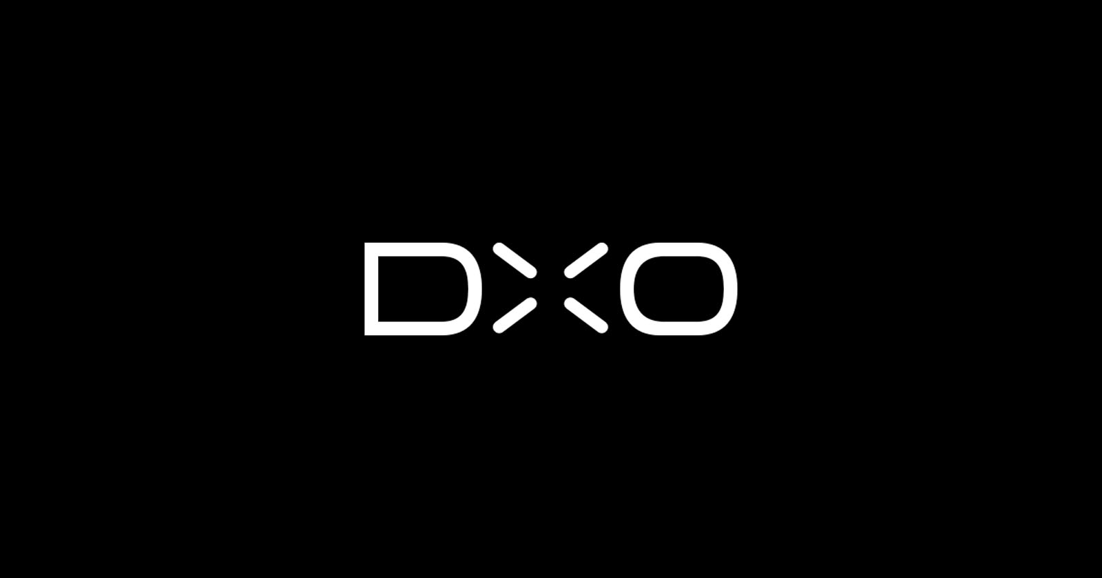 The image features a black background with the letters DXO in white, bold, modern font centered in the middle. The image features a black background with the letters DXO in white, bold, modern font centered in the middle.